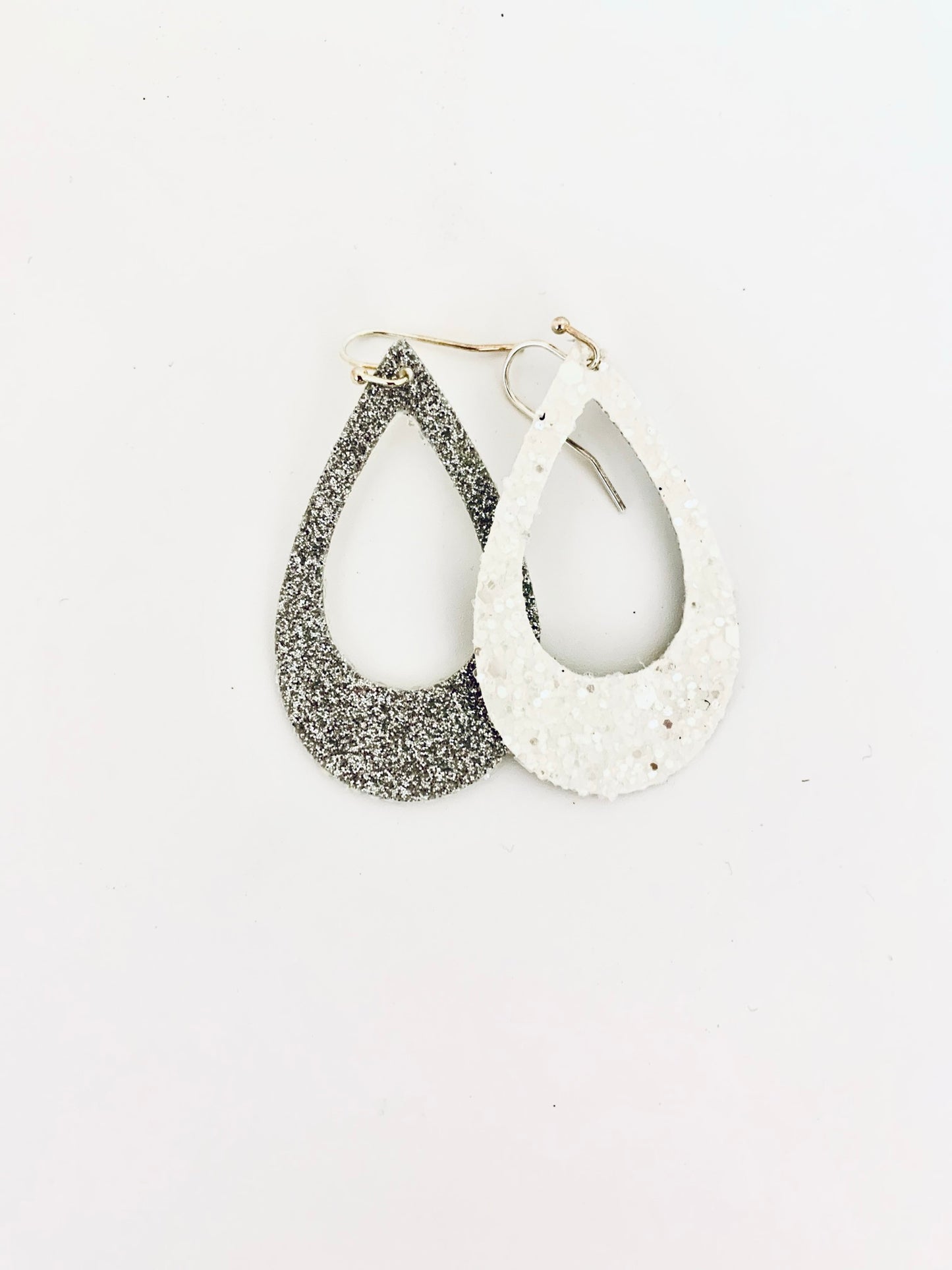 Featherlight Reversible Silver Sparkle Ear Rings
