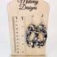 Beautiful Multi-Color Bronze Acrylic Ear Rings